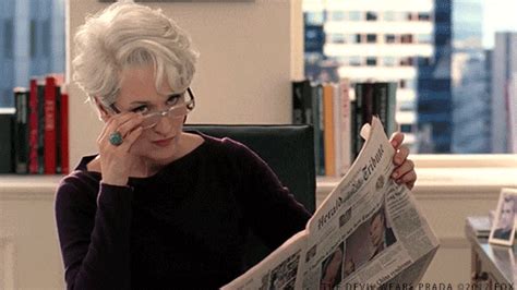 the devil wears prada gif|miranda devil wears prada meme.